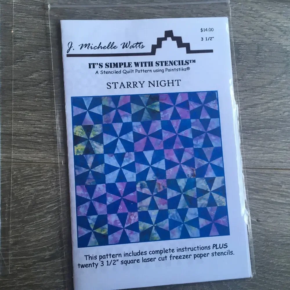 Quilt Sewing Pattern SET OF 5 Scrappy Cottage Geometric Fat Quarter NEW UNCUT